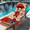 Doll Print Beach Towel, Versatile Lightweight Absorbent Beach Towel for Pool Surf Yoga Bathroom, Perfect Birthday Holiday Gift