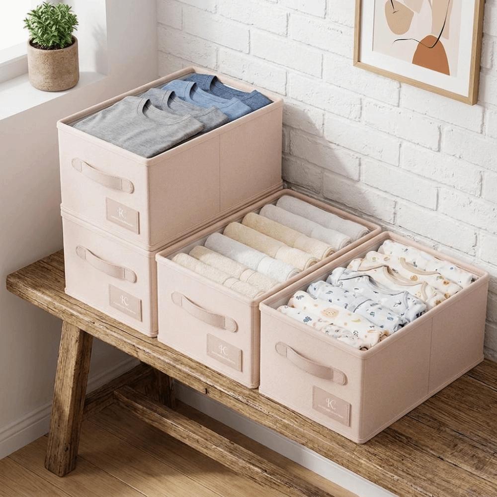 Durable Folding Clothes Storage Box Space Saving Large Capacity Sweater Storage Cabinets Waterproof Toys Storage Box Bedroom
