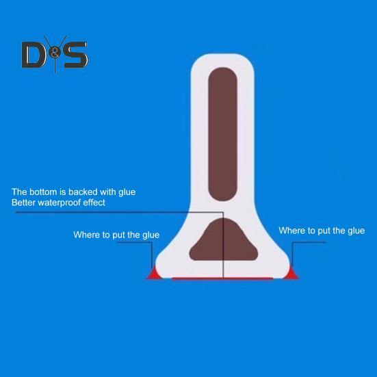 100/200CM Collapsible Shower Threshold Water Dam Self Adhesive Silicone Waterproof Barrier Strip Kitchen Bathroom Dry Wet Separation Bendable Water