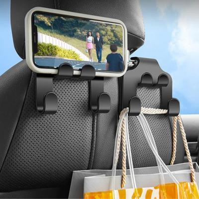 Automobilio sėdynės atlošo kabliukas pakaba juodas laikymo organizatorius universalus automobilio laikikliui