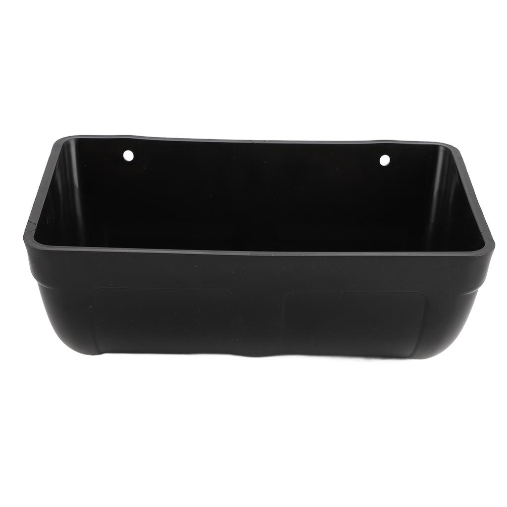 Hrănitor Pui Capră Plastic Agățat Hrănitor Gard Adăpător Jgheab cu Cleme pentru Rață Gâscă Oaie