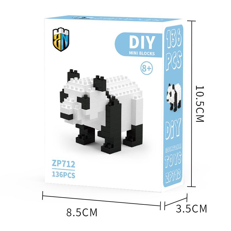 Building Blocks Animal Micro-particle Building Blocks Men's and Women's Children's Educational Toys Small Box Assembly