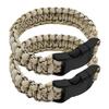 2 Stück Outdoor-Sportarmbänder Paracord-Schnurarmbänder Survival-Handgelenkkette