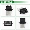 Motoforti HVAC Blower Motor Resistor Heater Blower Resistor for Dodge Durango 2007-2009 Metal ABS No.05061587AA Silver Tone