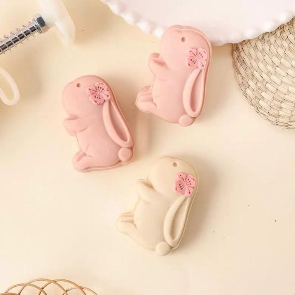 Embossed Rabbir Shape Mooncake Mold 3D Pastry Cookie Mold Mung Bean Cake Mold  Bakery