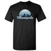 Minneapolis MN Retro Skyline Sunset - Home State Pride Summer T Shirt