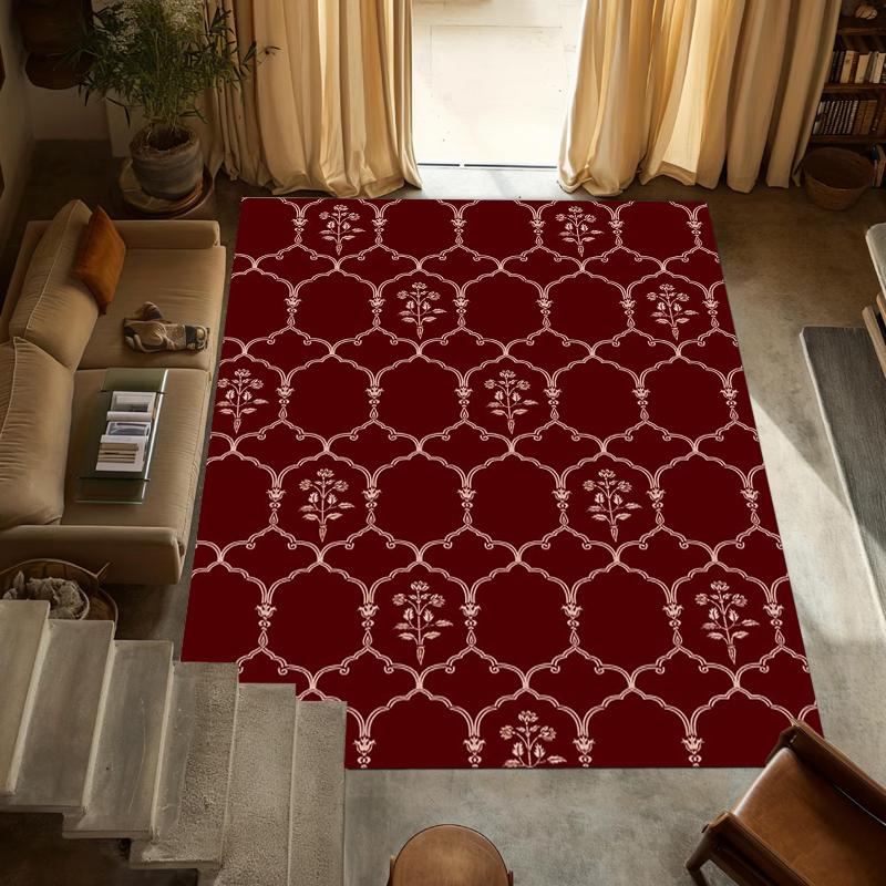 

Retro Area Rugs Extra Soft & Comfy Carpet Area Rugs for Living Room Indoor Floormat for Bedroom Machine Washable for Kids Boho 40x60CM