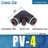 Right Angle PVC Pneumatic Air Tube Connector - 90° L-Shaped Elbow, Quick Insert, 4/6/8/10/12mm