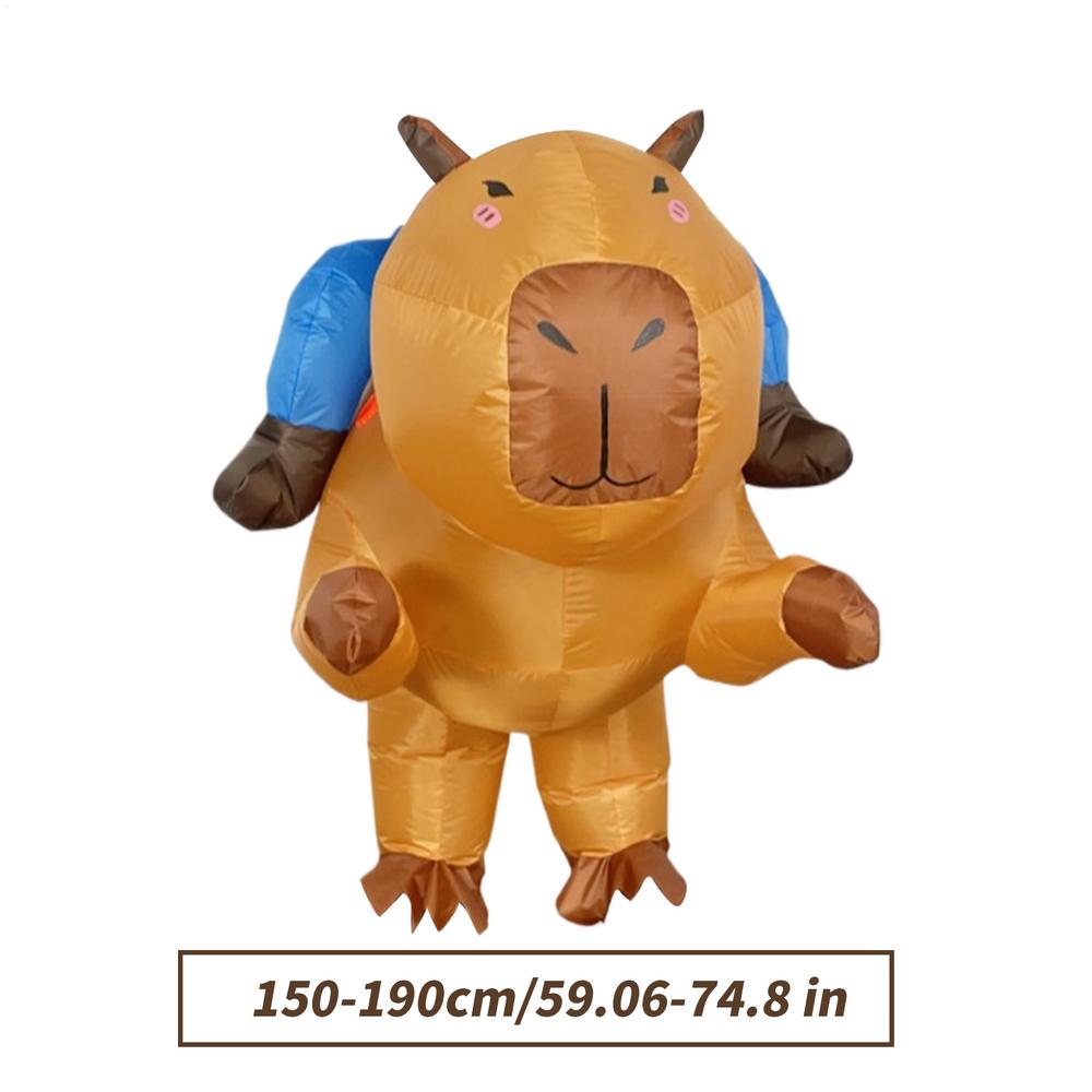 Inflatable Costume Halloween Inflatable Capybara Suit Ride On Fancy Suit Cosplay Accessories for Girls Men Women Boys Carnivals