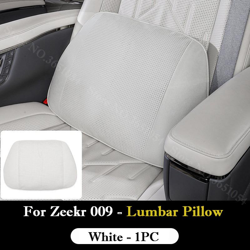 For Zeekr 009 Leather Neck Pillow Leg Rest Support Pillows Memory Foam Lumbar Support Cushion Headrest Car Interior Accessories