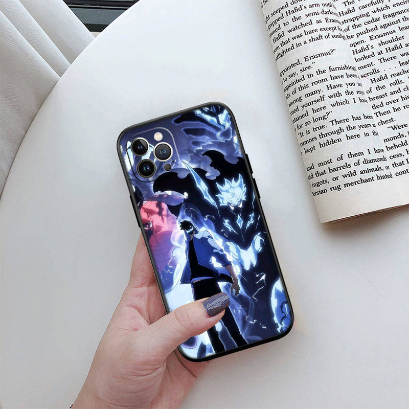 JO51 Solo Leveling Phone Case for iPhone 7 8 11 12 13 14 15 16 16E XS Pro Max XR X SE Samsung S20 S21 S22 S23 S24 FE Ultra Plus Lite S21S A55