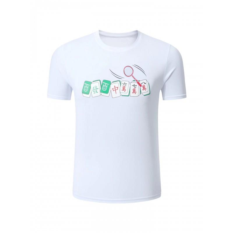 Mens Womens Quick-Dry Tennis Badminton Sport T-Shirt Breathable Training Competition Shirt Custom Print