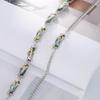 Colorful Crystal Leaf Bracelet