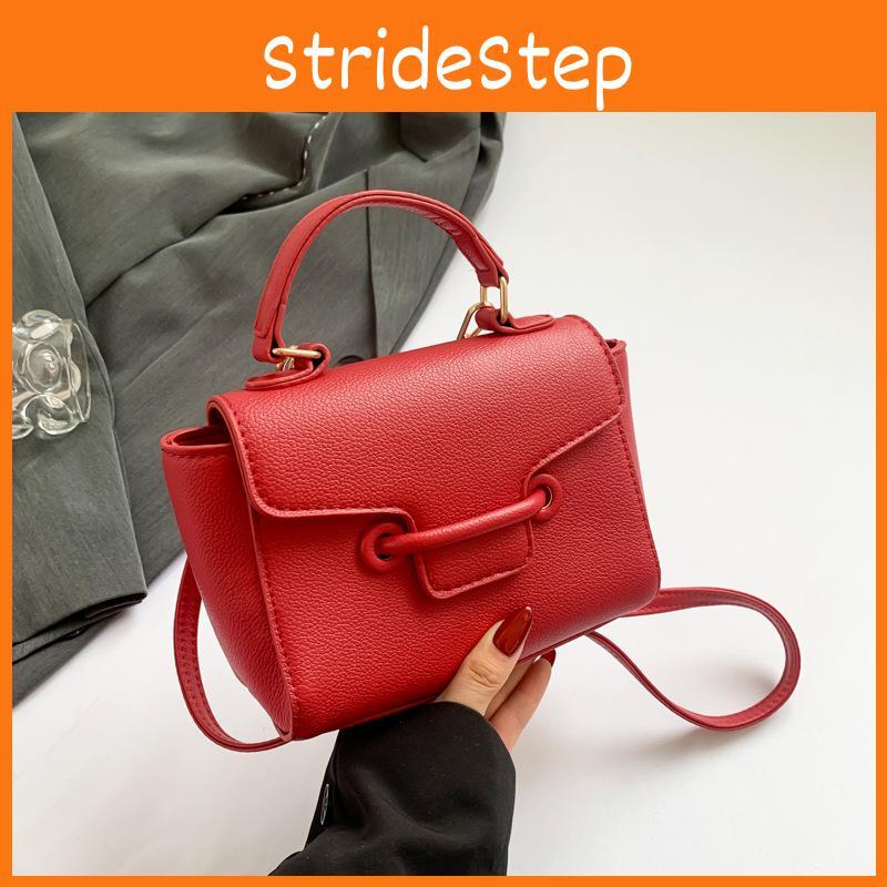 Pu Color Solid Crossbody Bag Women With Lock Closure Mobile Pocket Casual Use