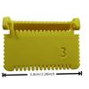 2pcs Sewing Fixtures - Durable Plastic Sewing Tools with Yellow & White Design, Simple Handmade Accessories for Beginners