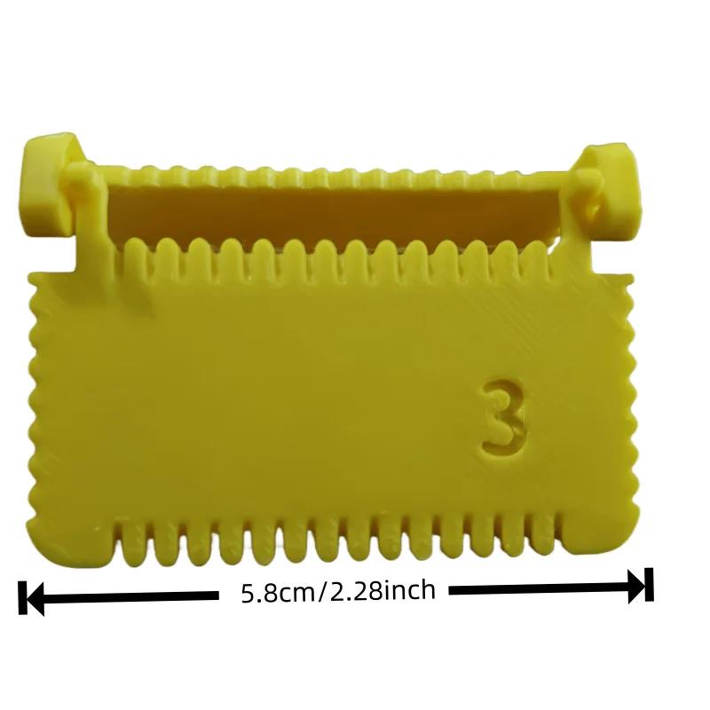 2pcs Sewing Fixtures - Durable Plastic Sewing Tools with Yellow & White Design, Simple Handmade Accessories for Beginners