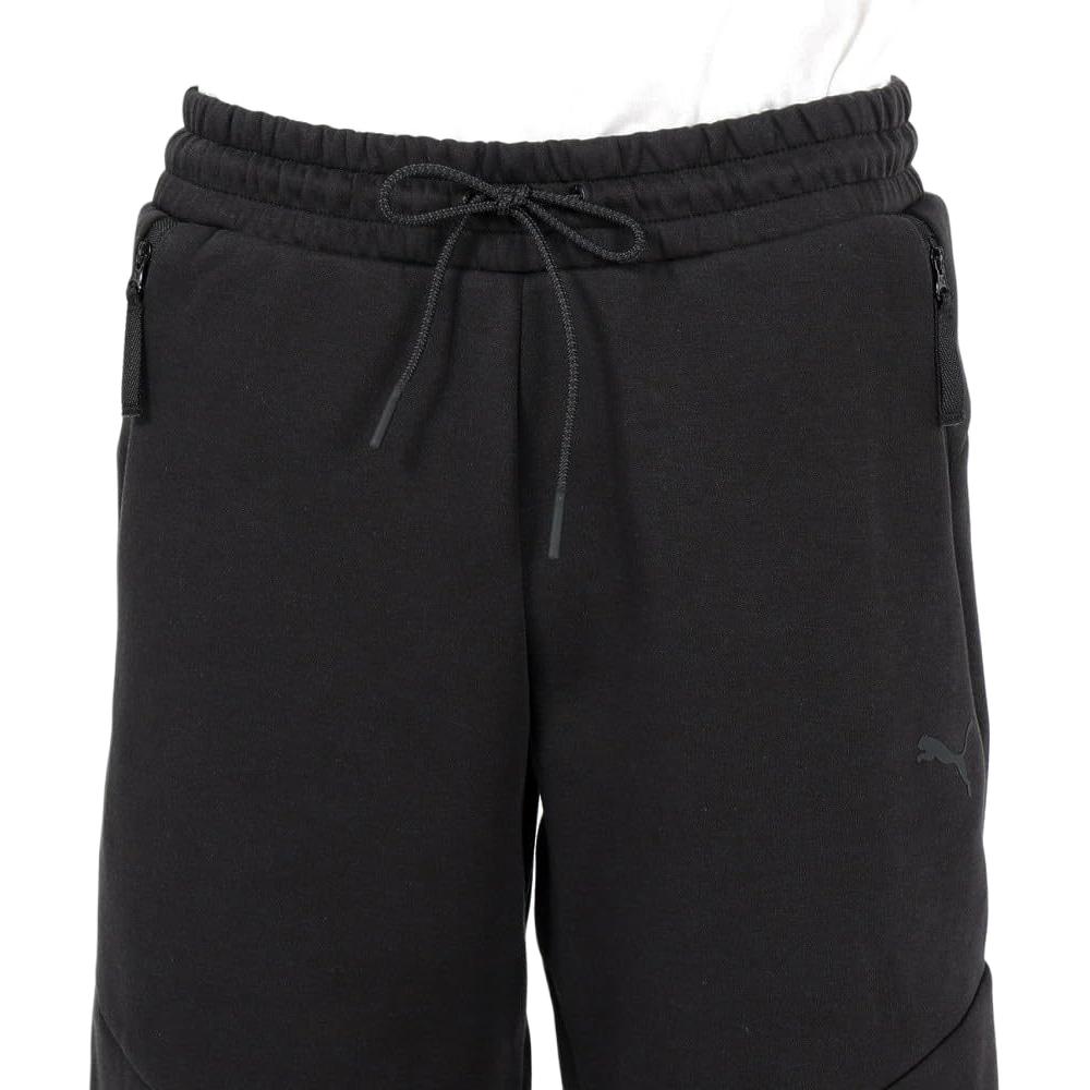 Puma Solid Logo Running Fitness Training Knitted Pants Men Bottoms Black 626141-01