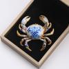 Metal Metal Pin 3D Relief Lapel Pin Gift Idea Crab Brooch  Hats
