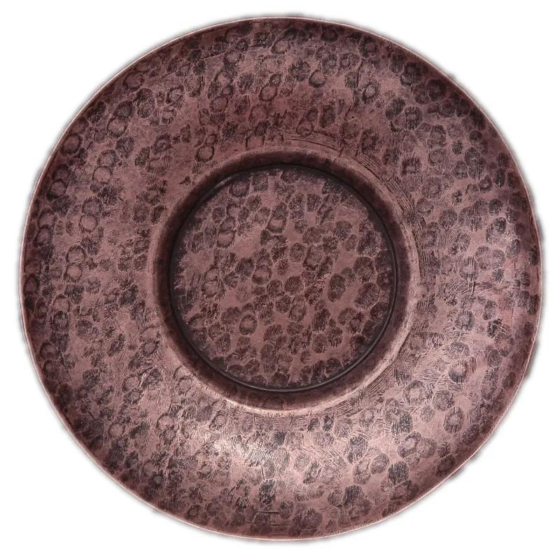 Pure Copper Hand-Made Copper Teacup Mat Insulation Teapot Mat Antique Kung Fu Tea Set Japanese Cup Holder Coasters In Holder Set