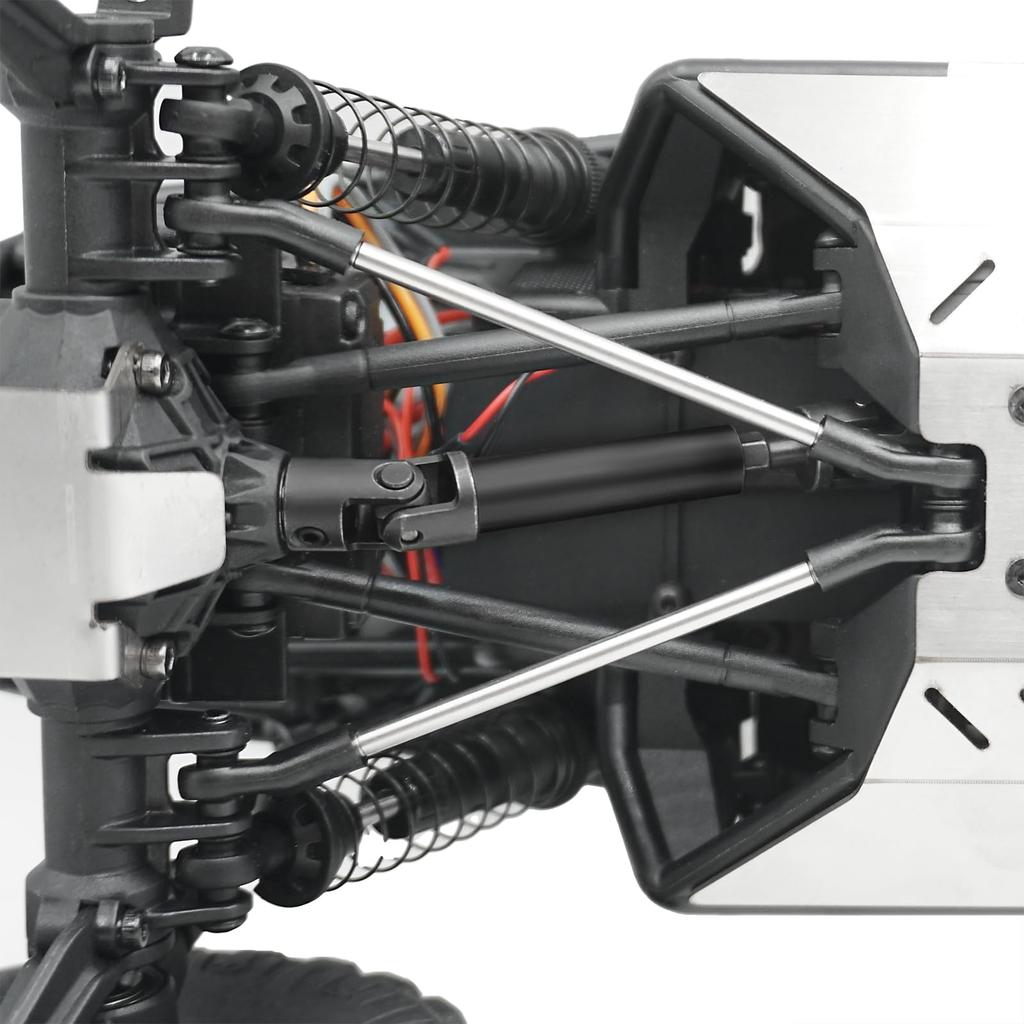 TRZX 2pcs Steel Drive Shafts Front and Rear Center Shafts Upgrade Parts for 1/18 Axle UTB18 Coupler 2wd RC Crawler Car