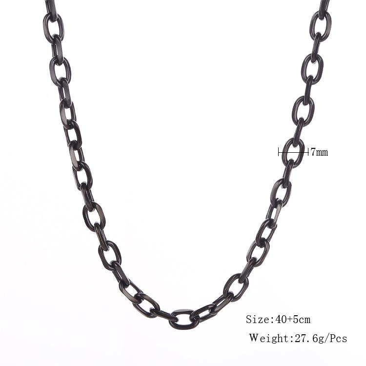 Durable Stainless Steel Necklace - Multiple Models, Waterproof, Non-Fading