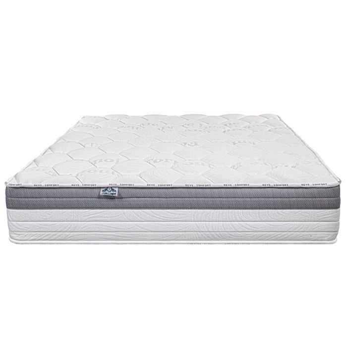 Matelas 160x200 cm,GoldVisco,26cm,mousse mémoire de forme,indépendance du couchage,ergonomique,face été/hiver