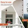 Metal Rain Chain Vintage Gutter Chain with Hooks Pinecone/Umbrella Decorative Rain Gutter Chains Gutter Roof Downspout Tool