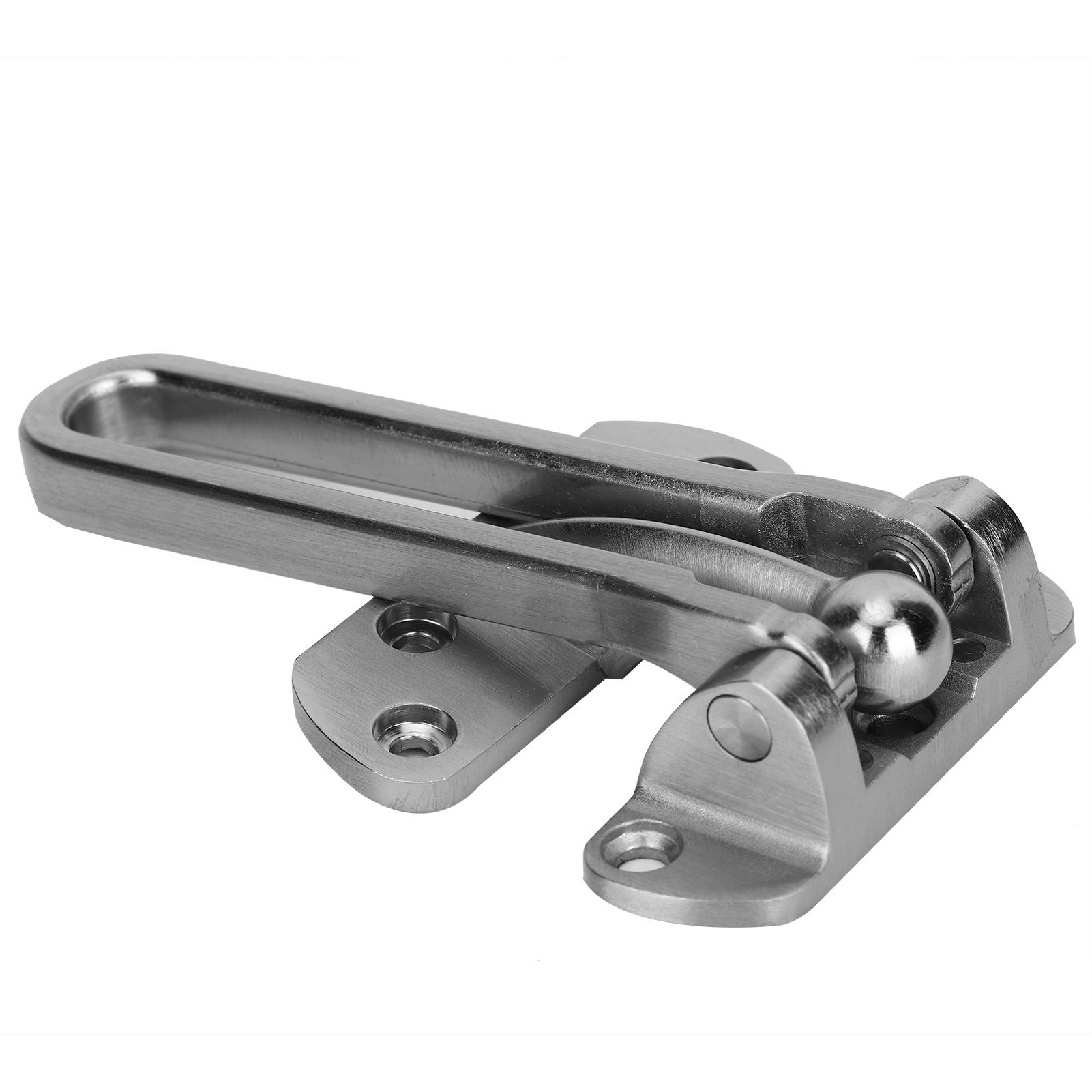 

Stainless Steel AntiTheft Lock Buckle Security Guard Door Lock for Home Hotel(Matte Black )