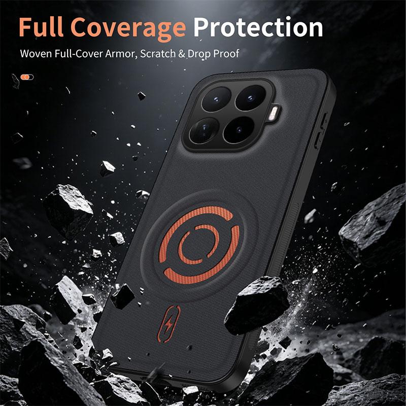 For Xiaomi 17T Case Built-in Magnetic PU Leather Cover Shockproof For Magsafe