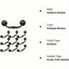 4 Pcs 3.5-Inch Hole Center Zinc Alloy Vintage Drawer Pulls - Double Hole Design with Two Sizes of Screws, Ideal for Kitchen & Furniture
