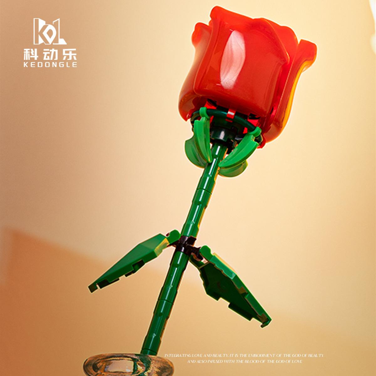 

Совместимо с серией Lego Immortal Bouquet Gift Box, собранными строительными блоками для подарков на День святого Валентина и день рождения для девочек