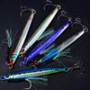 3D Fast Drawing Sea Fishing Lure with Hook Boat Fishing for Drifting Mackerel Hook, Long Throw Speed Sinking Iron Plate Fishing Gear