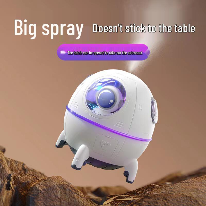 Space Capsule Humidifier - Mini Desk & Office Sprayer USB Plug-in Type белый