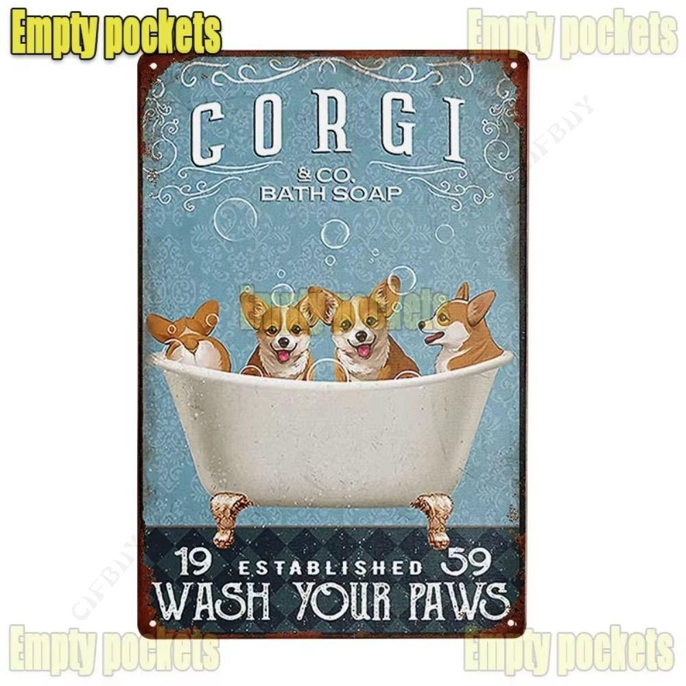 Metal Wall Art Dog Poster