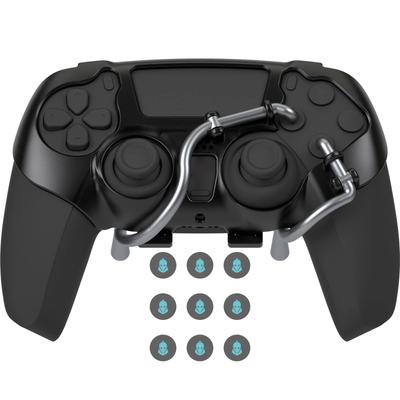 EXknight Páčková zadní tlačítka V2 pro PS5, Nástavec zadních tlačítek pro ovladač PS5 | Pasuje na thumbsticky (Černá)
