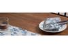Blue & White Cotton-Linen Table Runner: Long, Striped Design for TV Cabinet or Sideboard - Seasonal Essential