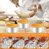 4 Stück Kuchenbackform Antihaftbeschichtet 4 Zoll Runde Kuchenform Aluminiumlegierung Kuchenform Wiederverwendbar Schwerlast Kuchenbackform Hitzebeständig