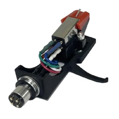 Magnetisches MM-Plattenspieler-Tonabnehmer- und Headshell-Set, Benutzerfreundlich für Audioplayer, Verbessert den Klang