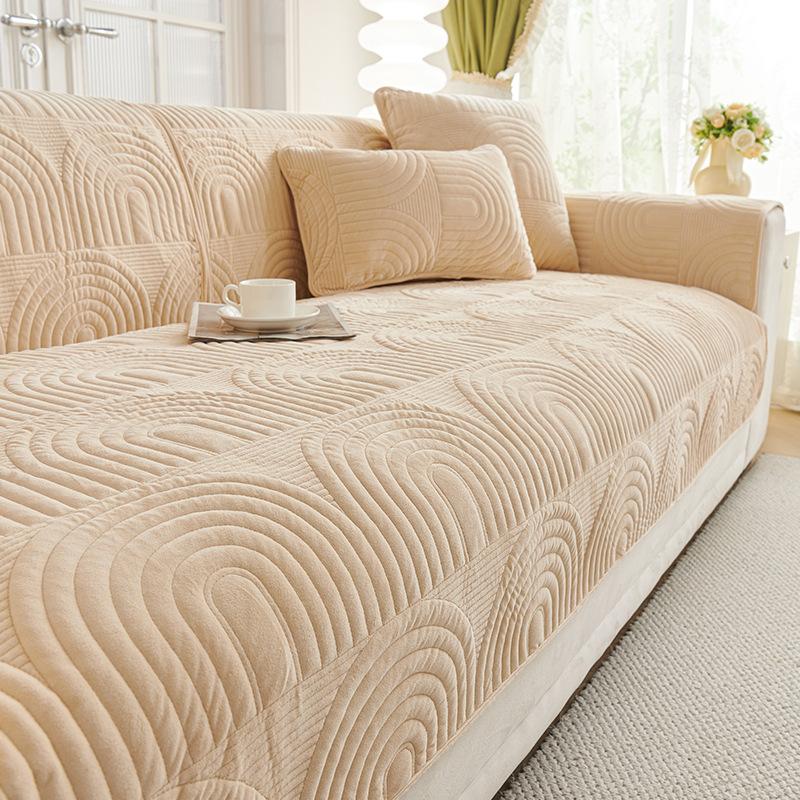

Premium Cream Wind New Sofa Cushion Towel Universal In All Seasons Egyptian Fleece Seat Cushion Sofa Cover Cross-Border 70*70cm
