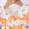 Korean Style Summer Princess Dress for Toddler Girls - Cotton Print Short Sleeve