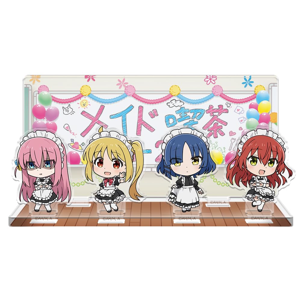 

Anime [Bocchi the Rock] Acrylic Diorama: Hitori, Nijika, Ryo, and Ikuyo in Maid Outfits