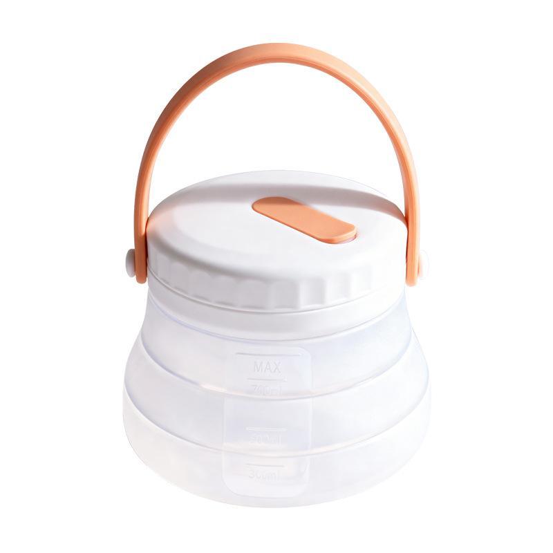 Leak-Proof Silicone Fresh Keeping Food Bucket Heat Resistant Reusable Container 800/1200/1500ml for Camping Food Storage
