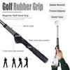 Universal Golf Rubber Grip Handle Swing Trainer Stable Standard Grip Non-Slip High Traction Golf Accessories
