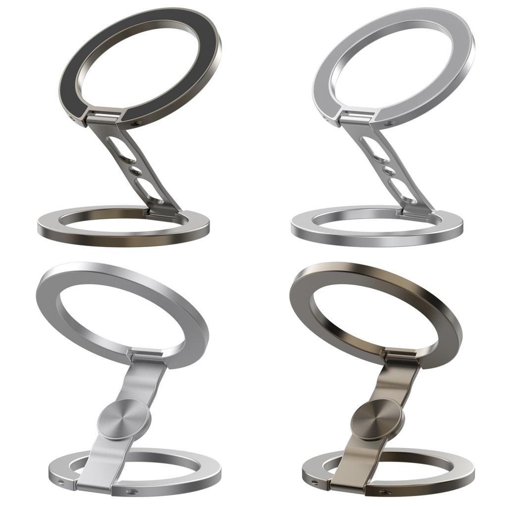 Suport magnetic cu inel pentru telefon, față-verso, compatibil MagSafe, cu suport (kickstand), pentru iPhone 16/15/14, Huawei, Xiaomi, Accesoriu Stand Grip