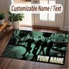 Custom Name Crystal Velvet Rug,Arctic Monkeys Comfortable Anti Slip Floor Mat For Room Decoration