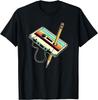 80s 90s Retro Party Costume Nostalgia Cassette TShirt Graphic Tee Men Casual Cotton TShirt