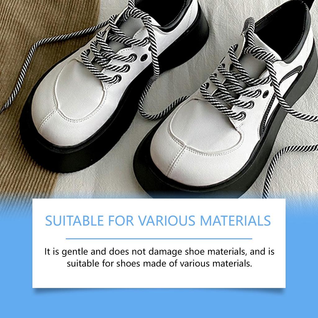 Shoeshine Brush Multi Functional Cleaner Shoeshine Decontamination Portable Suitable For All Shoes Without Damaging Shoes, 100ML