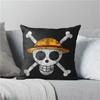 One Piece Monkey D Luffy Pillow Cover Anime Fans Exclusive Limited Edition Treasure Themed Decor for Bedroom  Dorm Room
