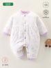Baby Winter Cotton Romper With Thickened Fabric For Newborns And Infants