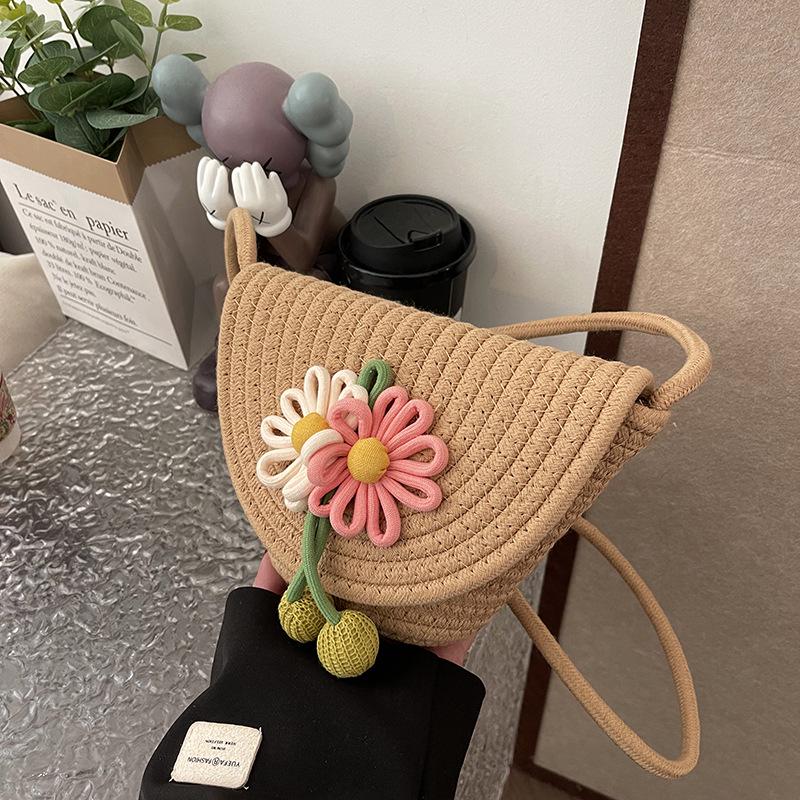 

2024 Exquisite Flower Woven Women s Crossbody Phone Bag - High Quality & Versatile